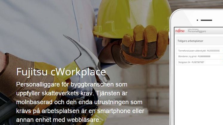 Fujitsu släpper molnbaserad personalliggare för byggbranschen