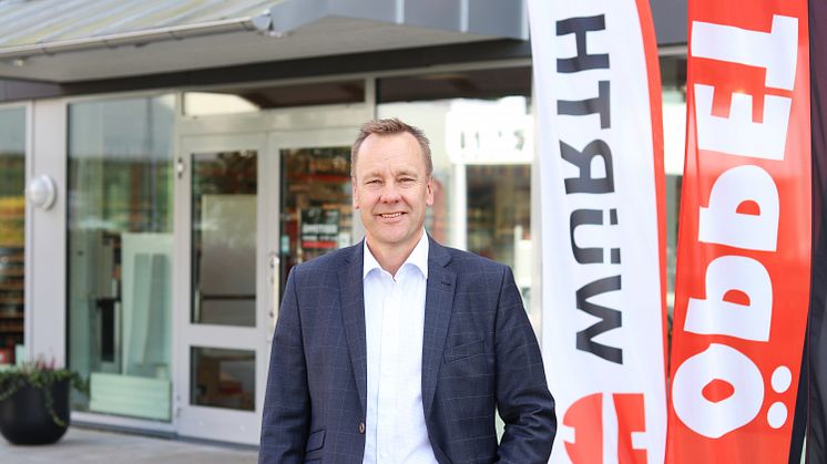 Jan Kahlin, chef för butik på Würth ser fram emot invigningen av Würth i Växjö