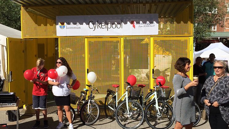 Nu öppnar Riksbyggen cykelpoolen i Haninge för säsongen!