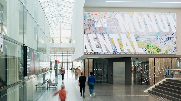 Over 600 000 har besøkt det nye museet i Bjørvika siden museet åpnet for nøyaktig 6 måneder siden. Foto Einar Aslaksen