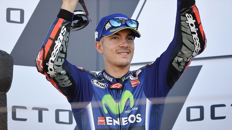 2位表彰台を獲得したMovistar Yamaha MotoGPのM・ビニャーレス