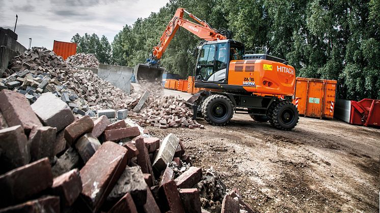 Hitachi hjulgrävare ZX140W-6