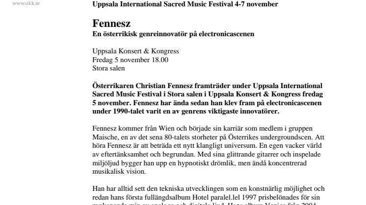 Fennesz - genreinnovatör på electronicascenen
