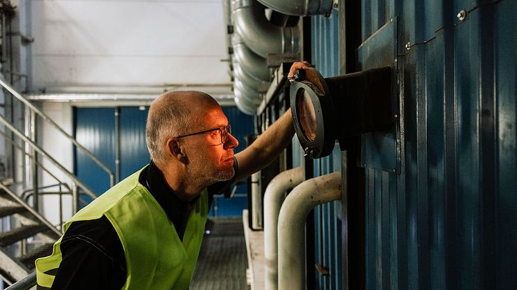 Solör Bioenergi ökar sin elproduktion i Falköping tack vare en uppgradering av elturbinen. Foto: Finemanget