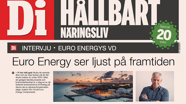 Euro Energys Vd intrevjuas i Dagens Industri 2