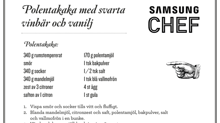 Recept Samsung Chef Dinner