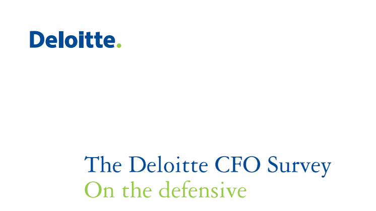 The Deloitte CFO Survey – Fall 2012