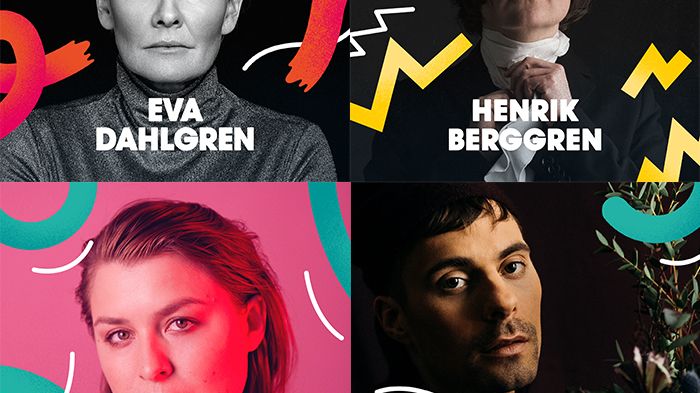 Eva Dahlgren, Henrik Berggren, Linnea Henriksson och Oskar Linnros klara för Malmöfestivalen!