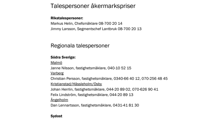 Talespersoner Åkermarkspriser 2015