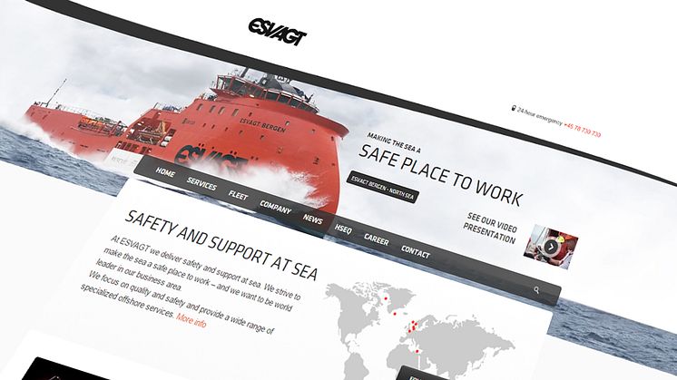 The electronic face of the shipping company has been updated and upgraded.