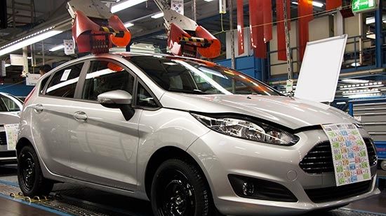 Uuden Ford Fiestan tuotanto alkoi