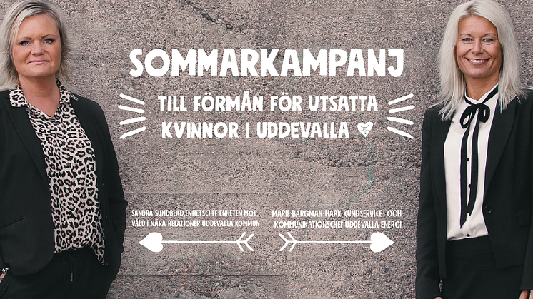 Sommarkampanj till förmån för utsatta kvinnor i Uddevalla