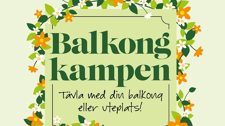 Spoon och Blomsterlandet lanserar kampanjen Balkongkampen