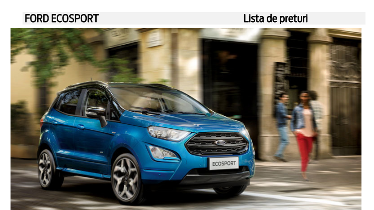 Ford EcoSport Active_lista preturi