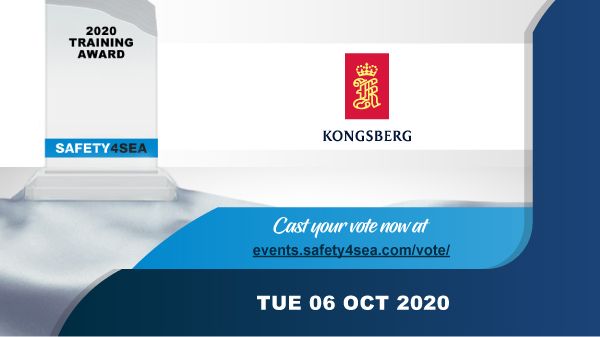 Kongsberg Digital has been shortlisted for the Safety4Sea Training award
