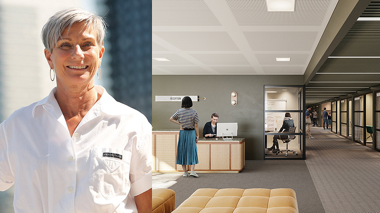 Liza Nyberg är vd för Svensk Fastighetsförmedling som snart flyttar in i nya, flexibla kontorslokaler i 7A Posthuset.