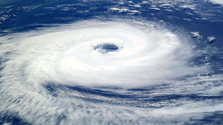 Cyklonen Catarina från rymdstationen ISS. Foto: Earth Observations Laboratory, Johnson Space Center, via Wikimedia Commons.