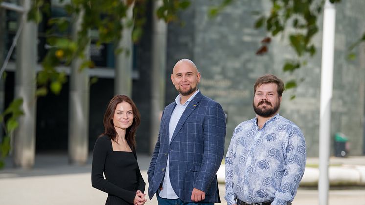 Left to Right: Arina Skorochodova, Dr Mikhail Vasenin, and Dr Savva Shanaev.