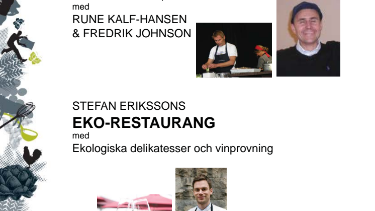 Live-mat, ekorestaurang och kockdueller i Linköping 22-23/9. OBS ny plats: Stora Torget