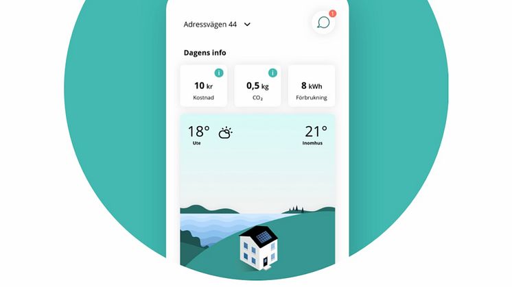 Brights app: kundsidor, chatt-funktion, betalning av fakturor, prognoser för framtida elanvändning och -kostnader, med mera.