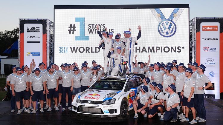 Volkswagen vinder verdensmesterskabet i rally 2014