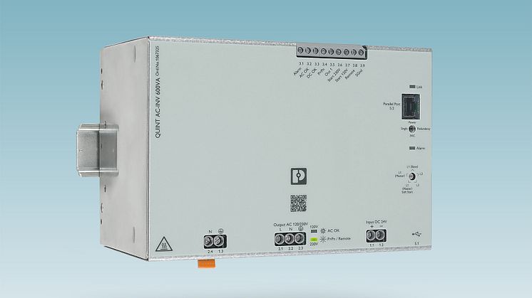 DC/AC inverter for the DIN rail