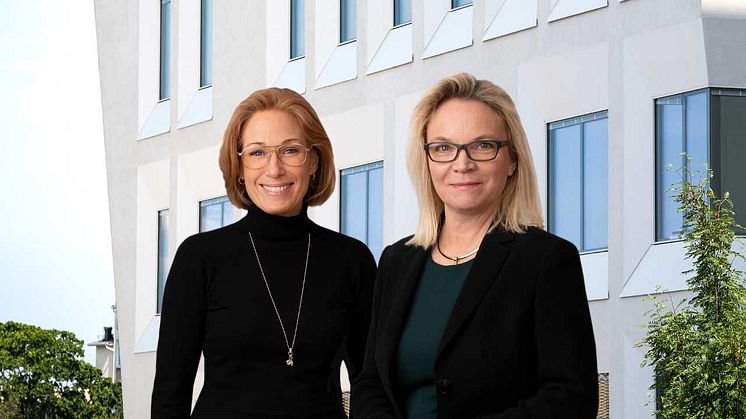 Stina Ramberg Dahl, HR- och kommunikationsdirektör & Charlotte Broberg (m), ordförande i Locum