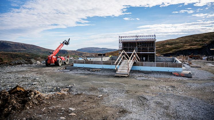 Geitfjellet vindpark okt 2018 servicebygg