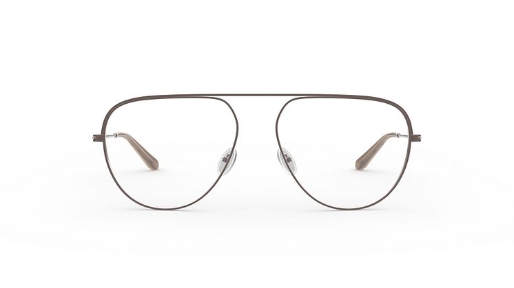 Ai Eyewear: Vintage Pilot, Brown, Clear