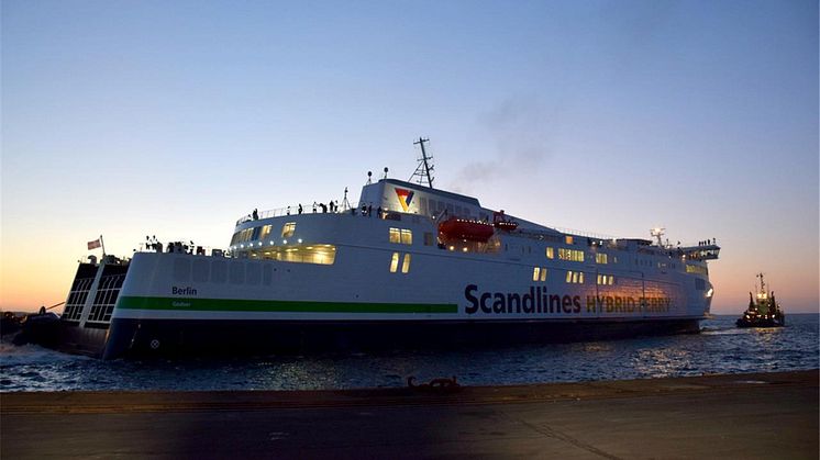 Scandlines' neue Hybridfähre "Berlin" auf Probefahrt 