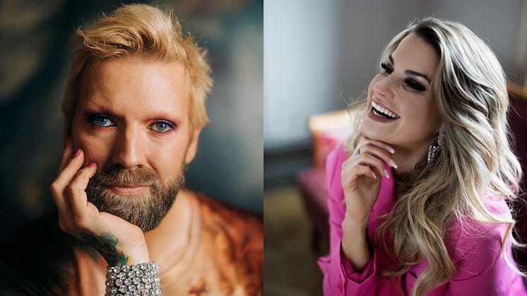 Rickard Söderberg och Johanna Beijbom kommer att vara konferencierer under Vara Konserthus jubileumsfestival 5-8 okt.