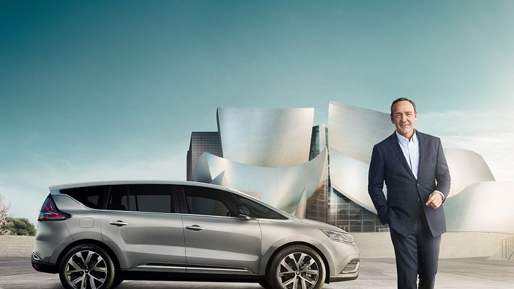 Skuespiller Kevin Spacey bliver ambassadør for den nye Renault Espace