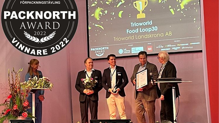 Trioworld vinner Packnorth Award 2022 för återvunnen flexibel förpackning för livsmedel