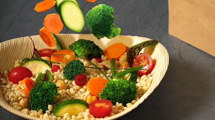 Einfach kreativ kombinieren, erhitzen, fertig. Mit Mix n’Go werden Take-Away und Delivery zum Erfolg. Neben pflanzlichen Komponenten in TK-Qualität bietet Bonduelle Inspirationen, individuelle Beratung sowie Ideen und Tipps.