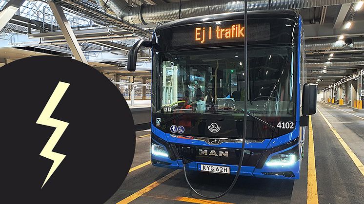 SL:s bussdepåer görs redo för fler elbussar  