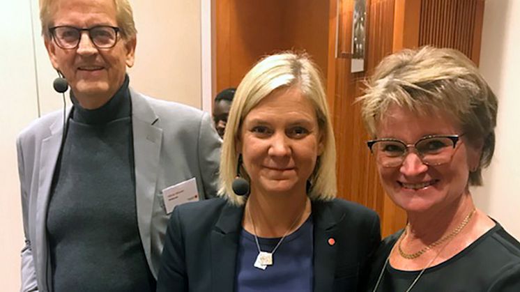 Håcan Nilsson, Magdalena Andersson och Ewa Andersen