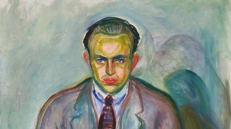 Finansmannen og kunstsamleren Rolf Stenersen. Malt av Edvard Munch Olje på lerret, 1925-26. Foto © Munchmuseet