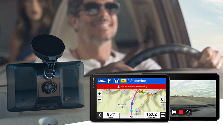 Uudet Garmin DriveCam ja CamperCam autonavigaattorit toimivat silminnäkijänä tien päällä