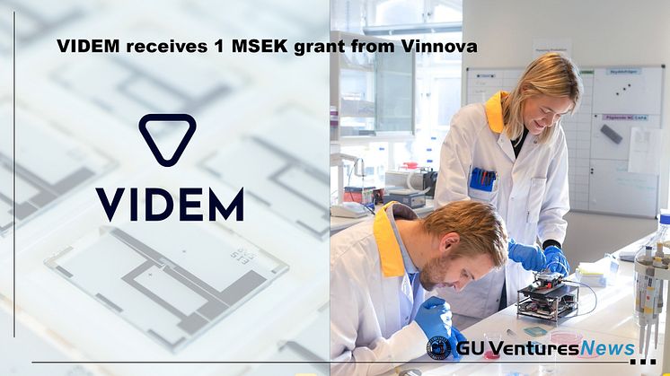 VIDEM receives 1 MSEK grant from Vinnova 