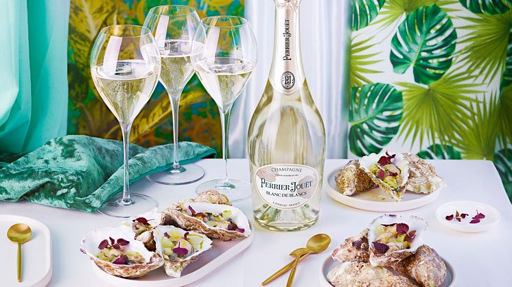 Perrier-Jouët Blanc de Blancs food pairing with oysters