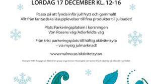 Parkeringsplats förvandlas till mysig julmarknad i Rosengård den 17 december