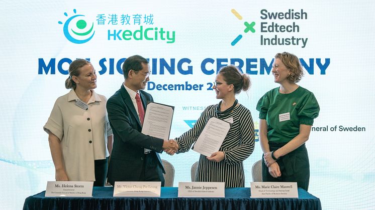 Nytt avtal: Dörrar öppnas för svensk edtech i Hong Kong