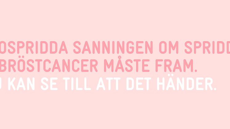 Ospridd sanning om spridd bröstcancer