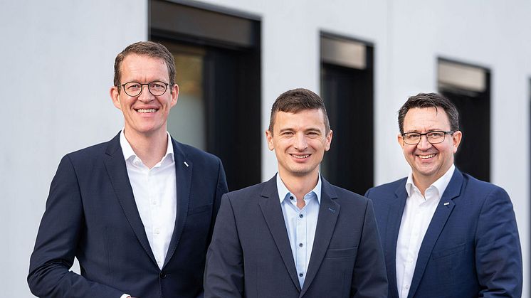 Burkhard Eling (CEO Dachser), Markus Lechner (General Manager kasasi), Stefan Hohm (CDO Dachser)