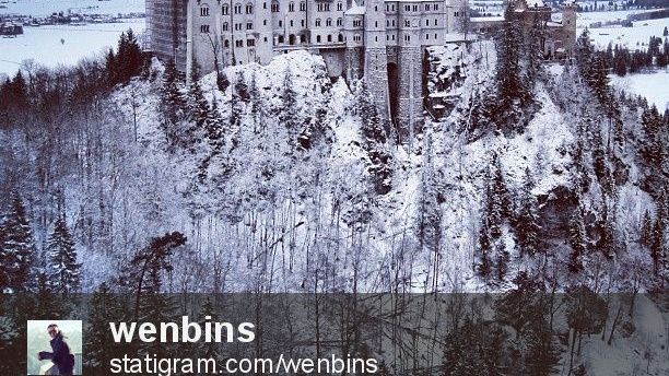 Vinterbild på Neuschwanstein vann DZT:s Instagram-tävling i samband med ITB