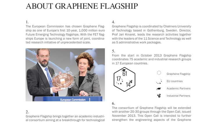 Extras about the Graphene Flagship