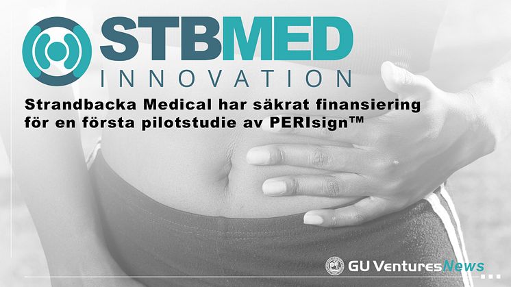 Strandbacka Medical har säkrat finansiering för en första pilotstudie av PERIsign