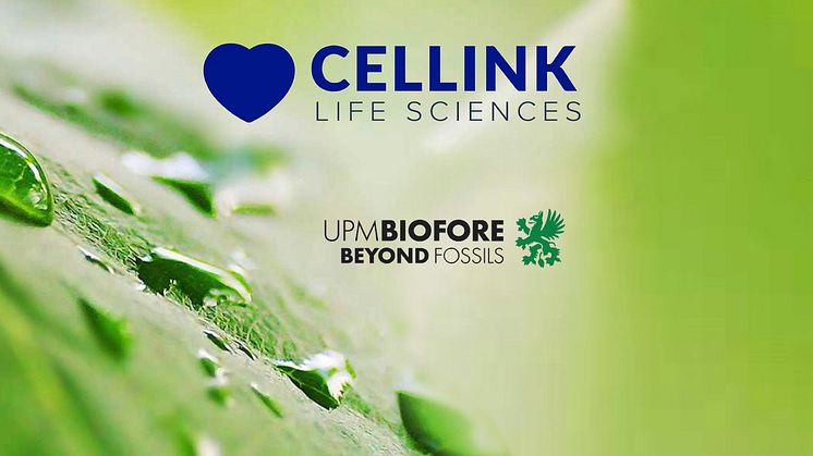 CELLINK och UPM Biomedicals har ingått ett samarbete för banbrytande utveckling inom 3D-bioprinting