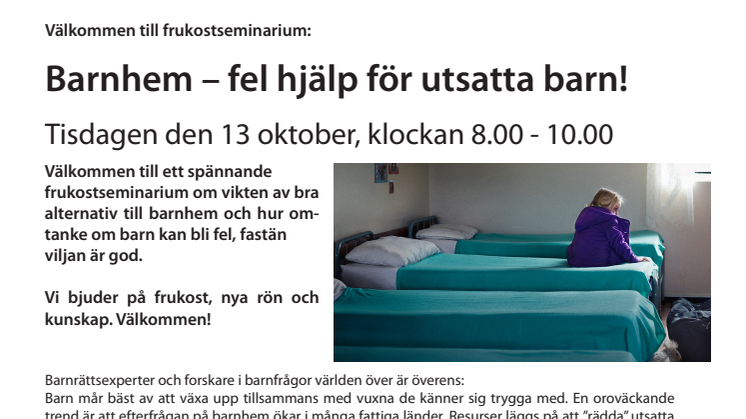 Barnhem - fel hjälp för utsatta barn