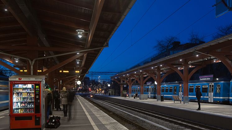 Belysning på Östra Station bild 6